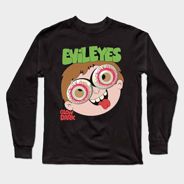 Genuine Evil Eyes Long Sleeve T-Shirt by MarbitMonster